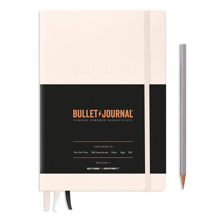Bullet Journal Edition 2, Medium (A5), Hardcover, Blush, dotted