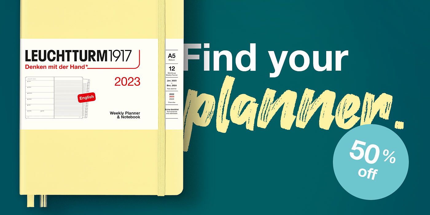 Find your planner. 50% off