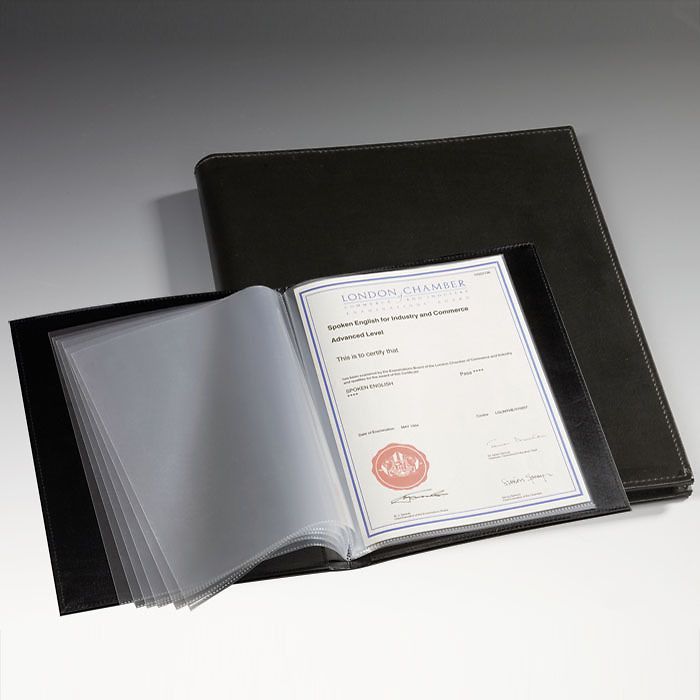 Certificate Portfolio with 20  pockets, DIN A4