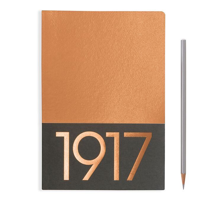 Jottbook Medium (A5), 60 numbered pages, plain, Copper, pack of 2