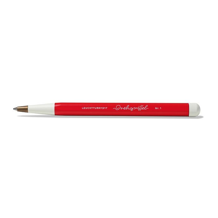 Drehgriffel Nr. 1, Red - Ballpoint pen with royal blue ink