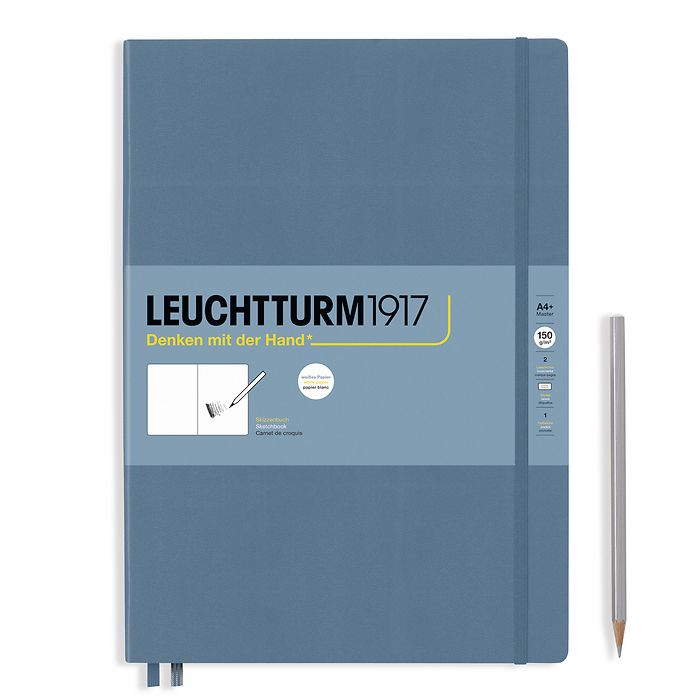 Sketchbook Master (A4+), Hardcover, 112 pages (150 g/sqm), plain, Stone Blue