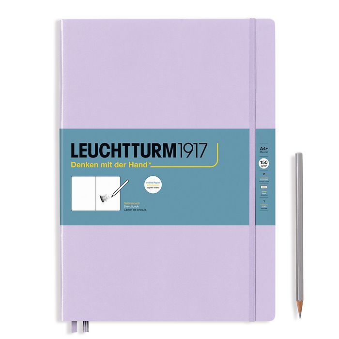 Sketchbook Master (A4+), Hardcover, 112 pages (150 g/sqm), plain, Lilac