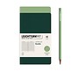 Jottbook (A6), 59 numbered pages, ruled, Sage and Forest Green, Pack of 2