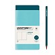 Jottbook (A6), 59 numbered pages, plain, Aquamarine and Pacific Green, Pack of 2