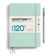 Notebook Medium (A5), EDITION 120, Hardcover, 203 numbered pages, Mint Green, dotted